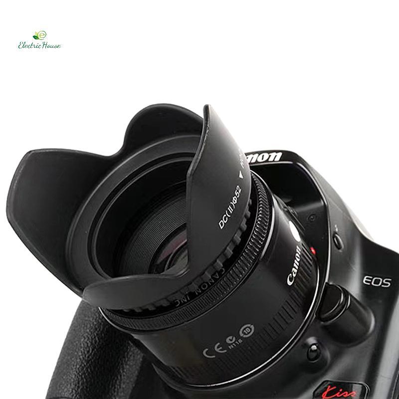 [Nhà Điện] 1 Cái Cho Nikon Sony DSLR SLR Camera Lente Protector Shade Camera Lens Hood 49 / 52 / 55 / 58 / 62 / 67 / 72 / 77 / 82mm mới
