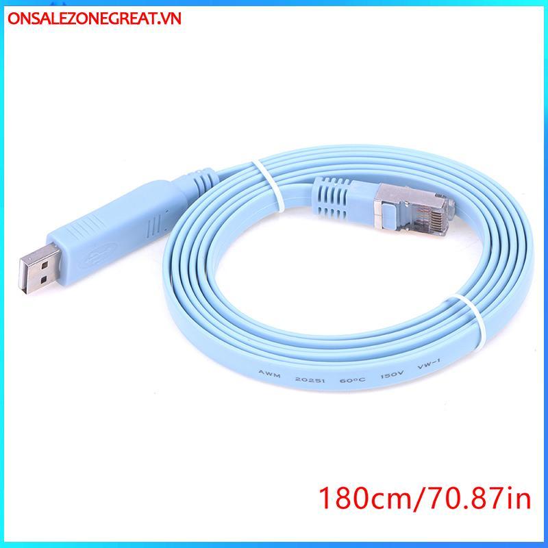 Ons 1.8M USB Sang RJ45 USB Sang RS232 Serial Sang RJ45 CAT5 Console Adapter Dây Cáp Tại