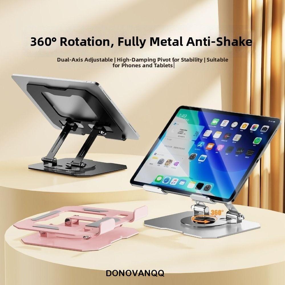 Đế máy tính bảng DONOVANQQ, 360° Xoay Giá đỡ điện thoại di động có thể điều chỉnh, Kệ đựng máy tính xách tay Bền ổn định Chống trượt Điện thoại thông minh Giá đỡ hỗ trợ Đồ dùng văn phòng trường học