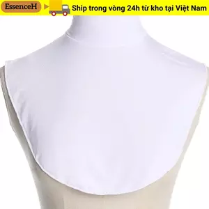 ESSENCEH Khăn quàng cổ giả có thể tháo rời quấn Modal cổ rùa