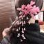 Mũ nón cô dâu DARON, Mũ đội đầu cưới tua rua thanh lịch, Tính khí ngọc trai sang trọng hoa cổ tích Barrettes Phụ kiện tóc