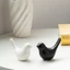 PWSEND Chim Gốm Tượng Nhỏ, Kệ Sách Điêu Khắc Chim Trắng Đen, Phong Cách Bắc Âu Nghệ Thuật Hiện Đại Deco Tượng Động Vật Đồ Trang Trí Trang Trí Văn Phòng