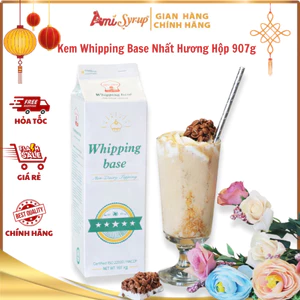 Kem Whipping Base Nhất Hương Hộp 907g, Chất Kem Mịn Xốp Giữ Form Lâu, Hạn Chế Tách Nước