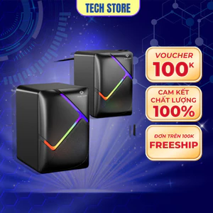 𝐓𝐞𝐜𝐡 𝐒𝐭𝐨𝐫𝐞 Loa Vi Tính Mini Để Bàn S-511 Âm Thanh Super Bass Cực Hay Led Nháy RGB Gaming
