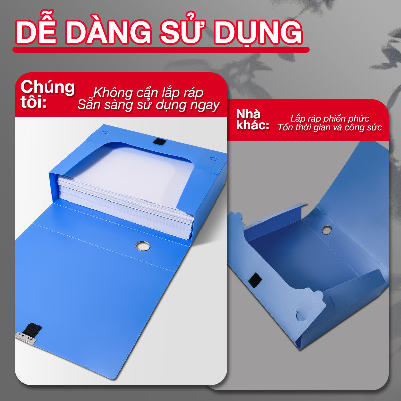 File lá đựng tài liệu A4 - Hộp đựng tài liệu văn phòng cao cấp, đẹp mắt, bảo vệ toàn diện cho tài liệu A4 quan trọng