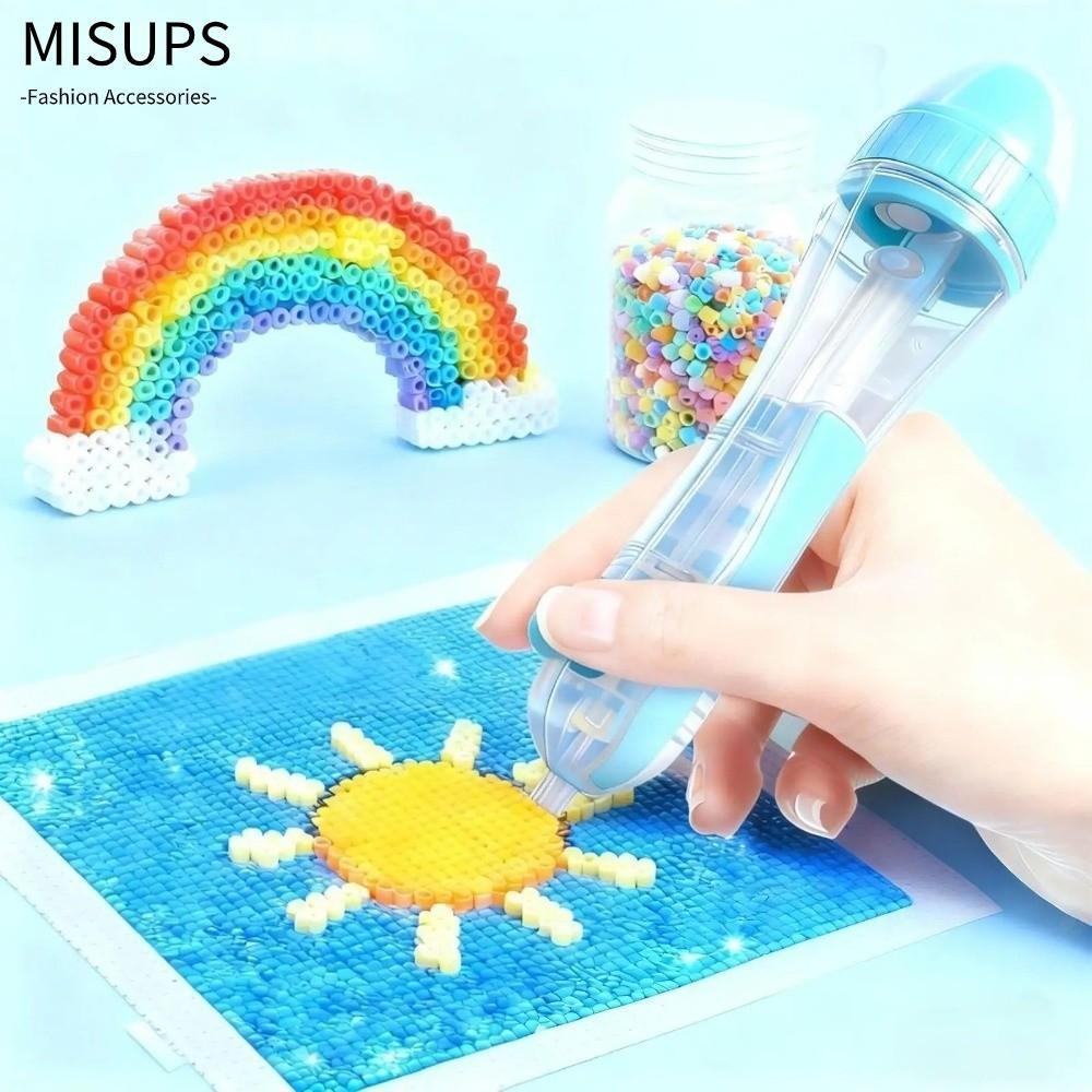Bút đặt hạt MISSIPS, Bút định vị hạt thủ công đầu 2.6mm Perler Hama, DIY sáng tạo Dự án thủ công Báo chí Tiết kiệm thời gian Bút định vị hạt cầm tiện dụng cho trẻ em