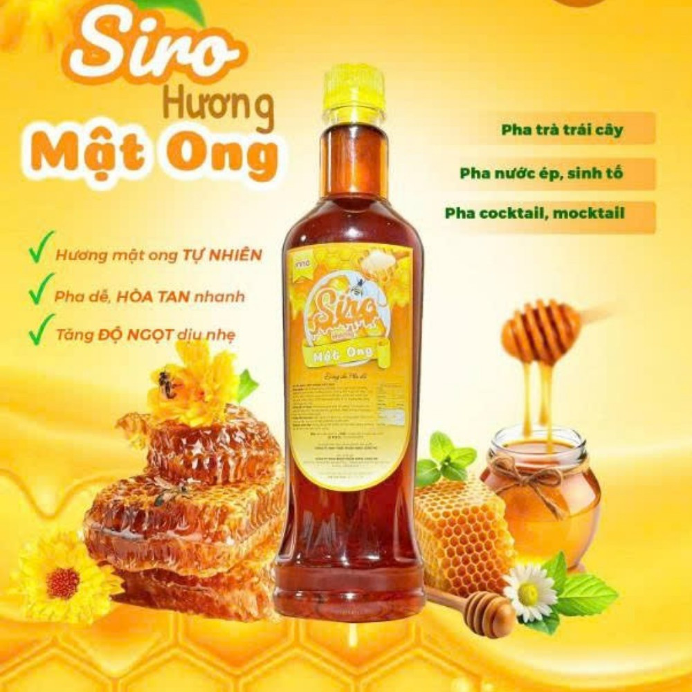 Siro Inno Vị Mật Ong Nguyên Liệu Pha Chế 600ml Ngọt Dịu Tự Nhiên, Lý Tưởng Pha Chế Và Làm Bánh