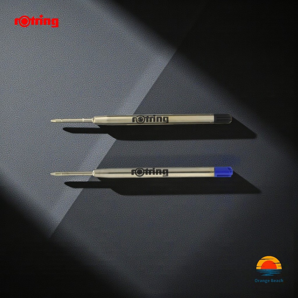 rOtring Giant Ballpoint Refill M 5pcs/Ruột bút bi chính hãng Đức mượt mà/Black Blue/G2