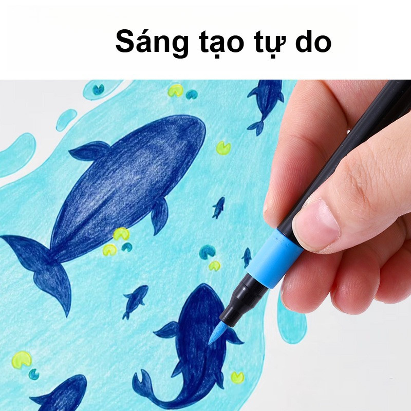 Bút Đánh Dấu Acrylic Đầu Mềm 60/80 Màu, Bền Đẹp, Màu Chuẩn, Không Độc Hại, Có Thể Giặt Được, Hộp Đựng Bút Tiện Lợi