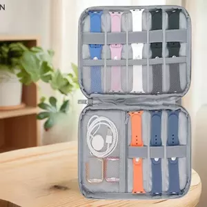 NS Dây Đeo Đồng Hồ Túi Dây Đeo Đồng Hồ Hộp Du Lịch Đồng Hồ Thông Minh Dây Đeo Tay Túi Bảo Quản Hộp Đồng Hồ Người Tổ Chức Ban Nhạc Giá Đỡ NS