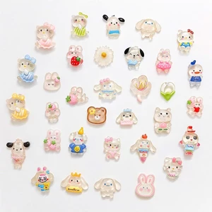 Set 12 charm trong suốt- Charm gắn dép xinh đáng yêu- Tổng hợp 17 bộ màu Hot