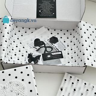 Deyangk Bla Polka Dot Giấy Sydney đính cườm tay Bó hoa gói hoa, quà tặng VN