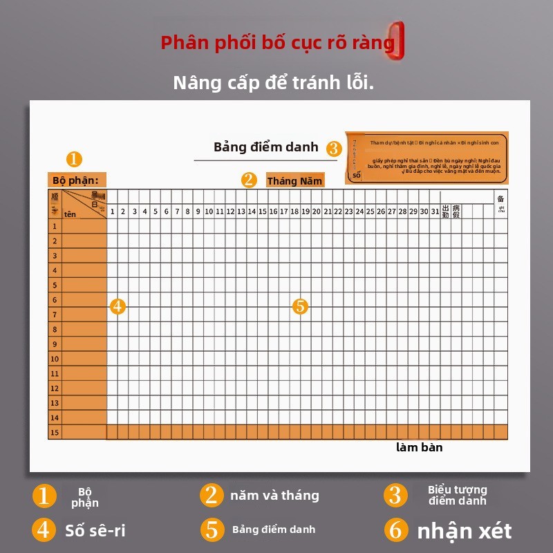 Bàn chấm công dày dặn Bảng chấm công Bộ sách Công ty Nhà máy chấm công Bảng chấm công Bàn chấm công Bàn đa chức năng Bàn xây dựng công trường làm việc