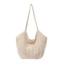 WHX [Sẵn sàng] Túi Tote rơm rỗng Túi dệt sợi Cotton thông thường Túi đeo vai bãi biển đa chức năng Túi dệt rỗng kỳ nghỉ sức chứa lớn