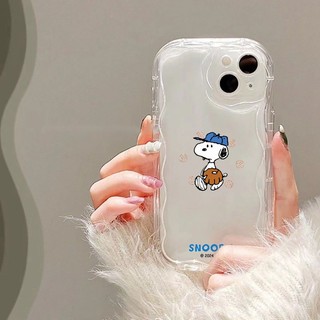 Ốp điện thoại Sóng S-Snoopys Hoạt Hình May Mắn Cho OPPO Reno 13 11 10 12 Pro + Reno 13F 11F Vỏ Sóng 3D Vỏ Mềm