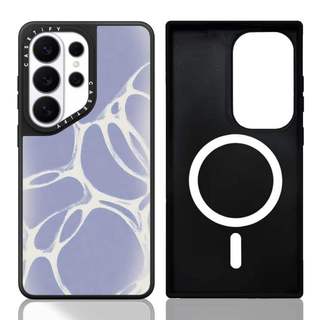 CASECASE X ILLIT WONHEE 's Edit Vỏ bọc bong bóng phân tử-Purple Vỏ hút từ tính màu đen mờ Samsung Galaxy S26 Ultra S25 S24 S23 Ultra Plus Mặt sau cứng có hộp khắc logov