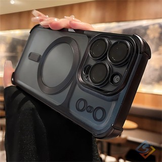 Ốp điện thoại mờ mạ 6D mới cho IPhone 17 Pro Max 13 14 15 16 Pro Max Vỏ từ tính mềm Vỏ chống sốc