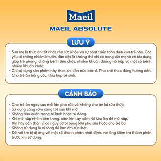 Sữa bột công thức Maeil Absolute giúp hỗ trợ tiêu hóa, phát triển trí não cho trẻ - Lon 400g/800g