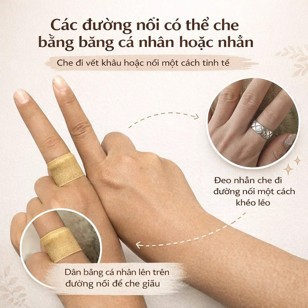 【Tự Nhiên Như Thật】Ngón Tay Giả Silicone Cao Cấp / Ngón tay và ngón chân giả / Ống bọc ngón tay bằng silicon y tế để cải thiện vẻ ngoài của bàn tay / Ống bọc ngón cái giả
