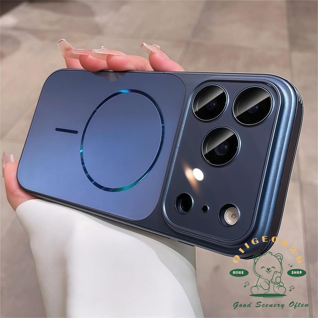 【 Ốp lưng iPhone17 】 Vỏ điện thoại từ tính mờ AG chống rơi iphone17 Pro Max 16 15 14 13 cho vỏ iPhone Vỏ mềm silicon TPU chống sốc