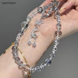 [sportoutdoor] 1 Cái Trong Suốt Nhiều Màu Sắc Kim Cương Giả Ngôi Sao Mặt Trăng Dây Điện Thoại Túi Xách Quyến Rũ Móc Khóa Thời Trang Lấp Lánh Hạt Pha Lê Mặt Dây Chuyền Dành Cho Nữ [out]