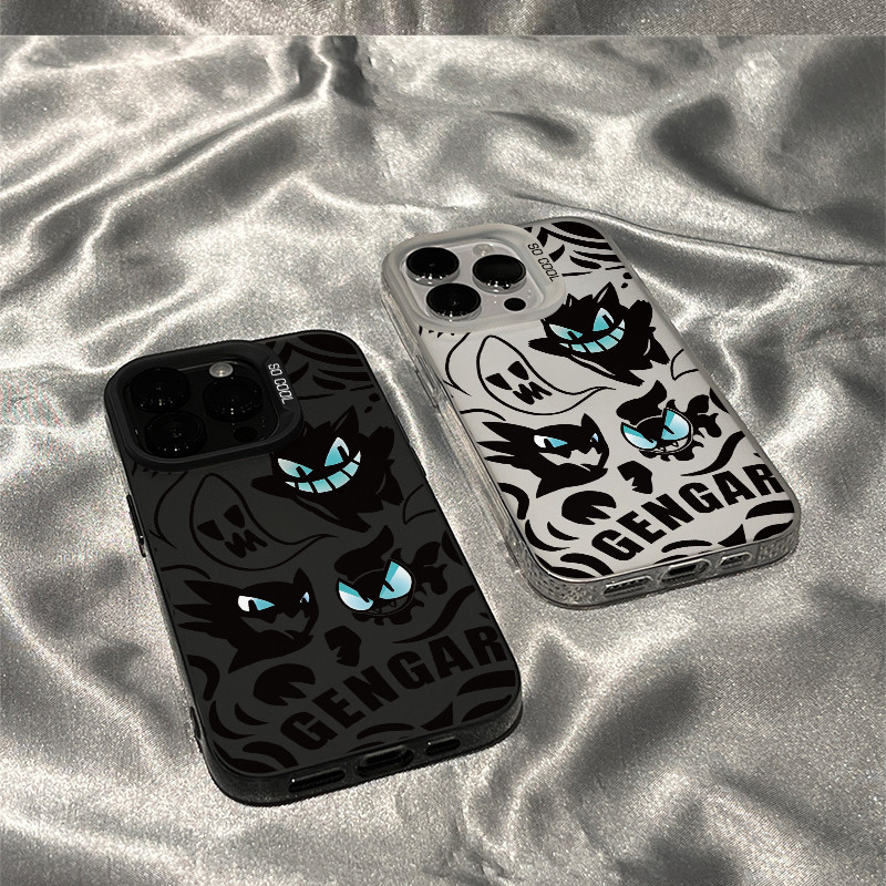 Geng Guo Black&White Party cho 16 trường hợp iPhone 17Air Frosted Meta Air Trường hợp 14 13 11Pro