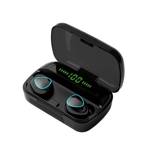 Tai nghe M10 Bluetooth không dây pin trâu 2500mAh LED đẹp hộp sạc màn hình dùng bền giá rẻ