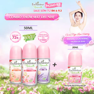 [MỚI] Lăn khử mùi tinh chất Serum Làm Sáng Da và Che Mờ Thâm sau 5 ngày - 100% thiên nhiên dịu nhẹ Enchanteur 50ml