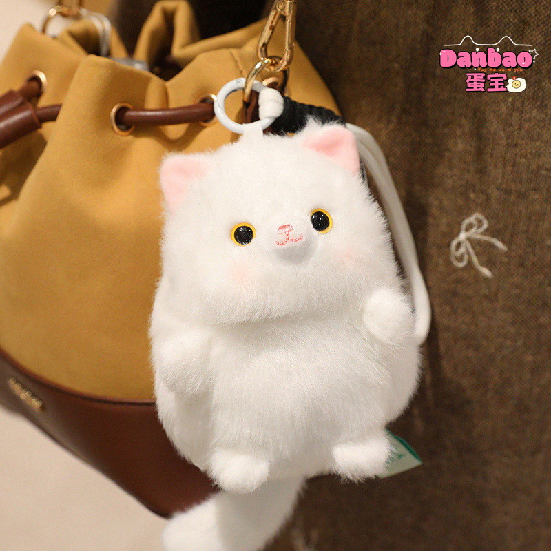 [DANBAO] Fat Kitten Đồ chơi sang trọng Búp bê Kitty dễ thương Pinchable Kitten Mặt dây chuyền Búp bê giải nén Chất liệu mềm Quà tặng cho bé gái Quà tặng sinh nhật DANBAO Đồ chơi