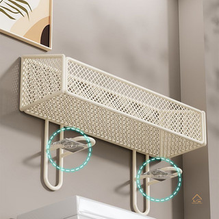Giá để đồ nhà tắm 2 trong 1, không đục lỗ, chịu lực mạnh, đa năng, kèm giá treo khăn giấy và giá giấy vệ sinh