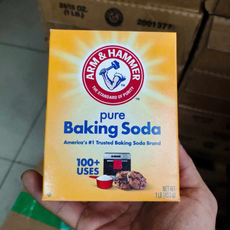 Bột Baking Soda Hiệu Arm & Hammer Hộp 454g, Bột Đa Năng Cao Cấp Cho Nấu Ăn Và Làm Đẹp