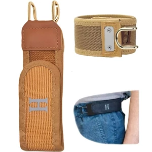 Móc kim loại chức năng Dây thắt lưng co giãn Unisex Buckle-Less Co giãn Dây thắt lưng vô hình để làm việc ngoài trời D