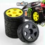 4 Loại RC Rally Xe Nhựa Bánh Xe Vành Cao Su Lốp Cho 1 / 10 Mẫu Xe HPI Tamiya Kyosho WRC Vuốt 43 Ken Block Fiesta XV01 TT02