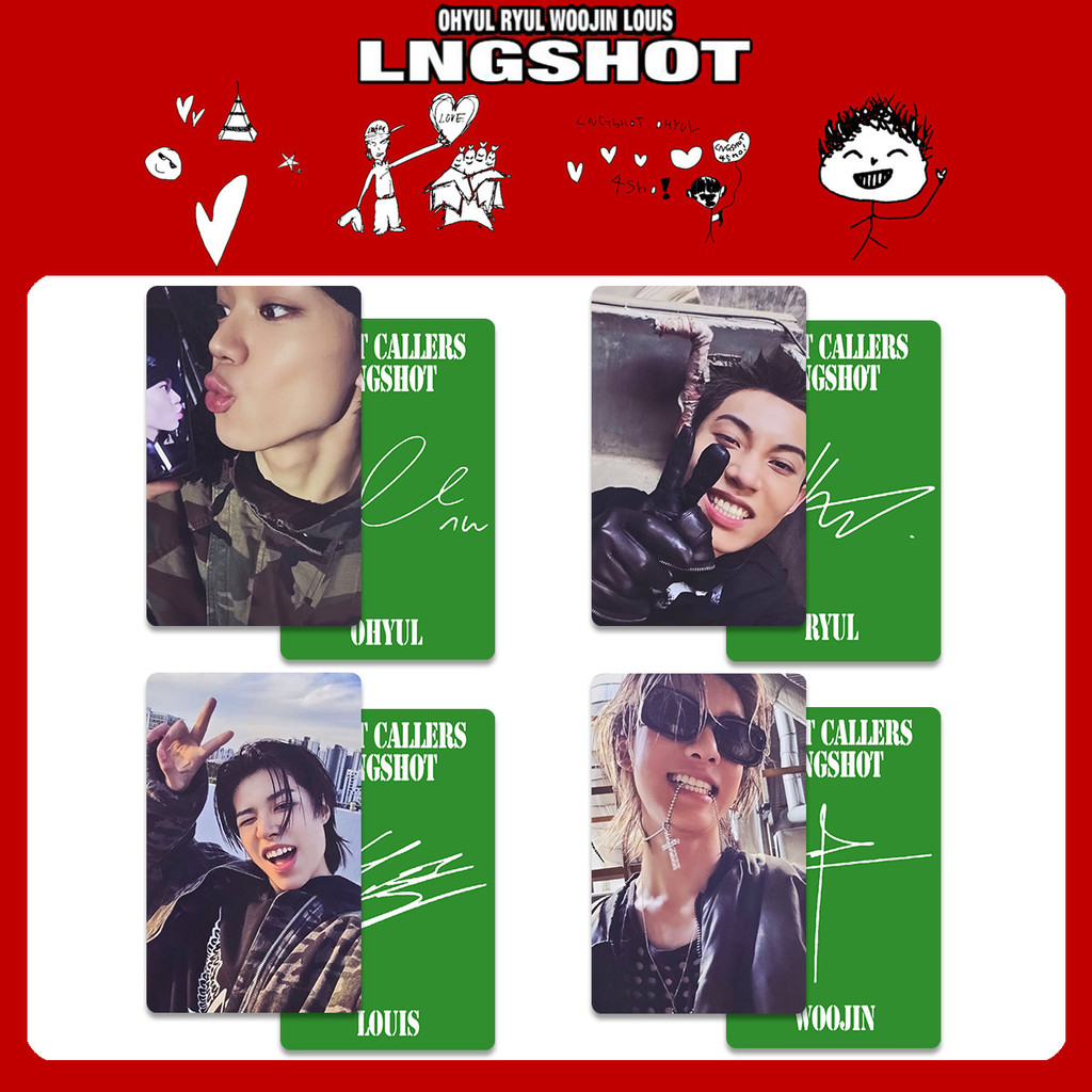 lngshot makestar 予約　特典　トレカ　リュル　ryul 4 LNGSHOT SHOT CALLERS Album Photocards MAKESTAR MUSIC KOREA