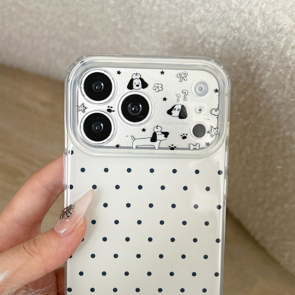 【Giao hàng nhanh】Ốp điện thoại Dachshund có dấu chấm cho iPhone17ProMax 17 16 15 14 ốp lưng iphone