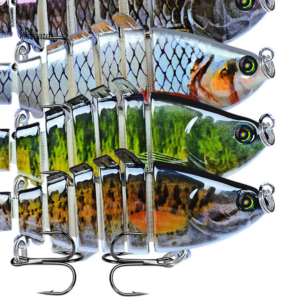 Mồi câu cá Bionic bộ 3 size (10cm), swimbait đa năng dành cho câu cá hồi hồ chứa