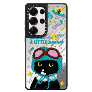 Từ Tính Mèo Đen Đồ Chơi Gương Cứng Phone Case Dành Cho Samsung Galaxy S26 25 24 23 UItra S26 25 24 23 Plus Vỏ Bảo Vệ Chống Sốc
