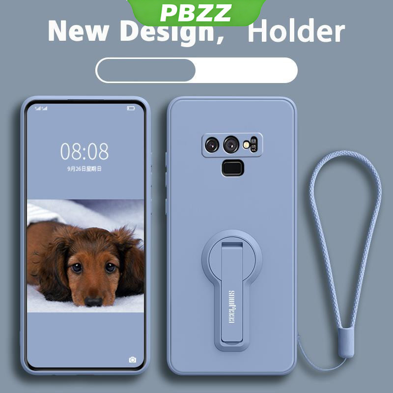 ốp lưng Ốp điện thoại Samsung Note 9 Ốp mềm Ốp chống sốc mịn bảo vệ silicon lỏng thiết kế mới 360 ° với giá đỡ ytxzzj01 đẹp viền vuông cute