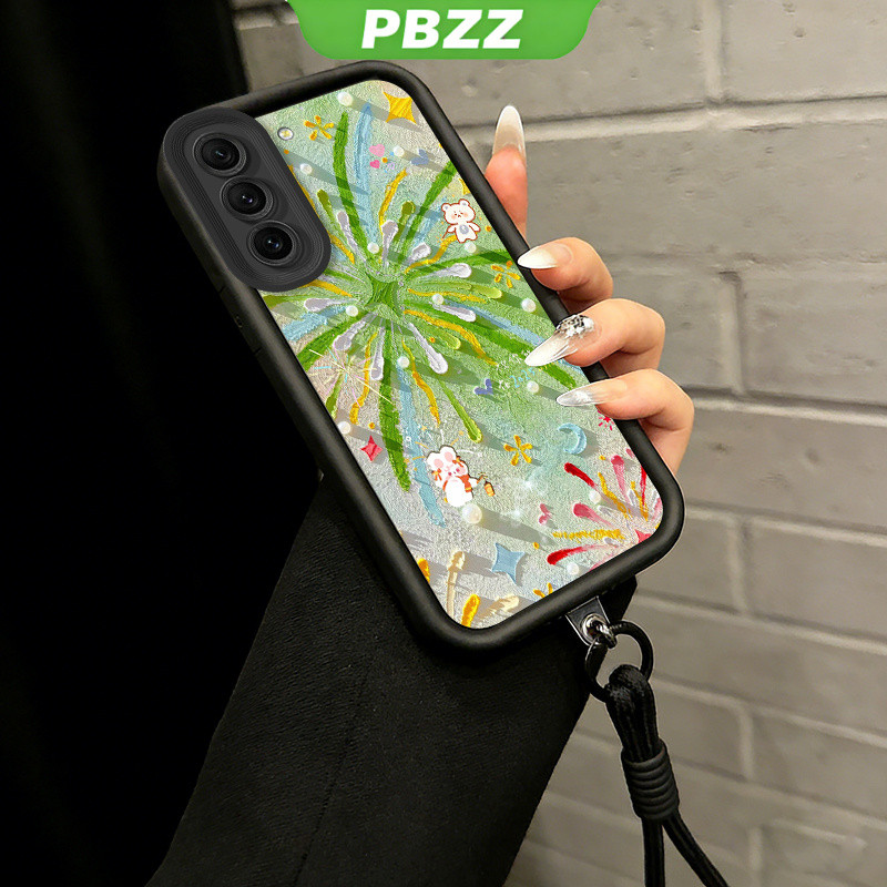 Ốp Lưng PBZZ Cho SAMSUNG S20 S22 s21 fe s21 ultra S20 S22 s21 plus 5G Vỏ Điện Thoại Vỏ Mềm Silicon Chống Sốc Thiết Kế Mới Thẩm Mỹ Có Dây Buộc Dễ Thương Cho Bé Gái JTDTYH01