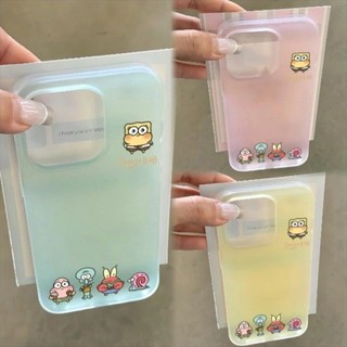 Phim Hoạt Hình Mini Spongebob Bạn Bè Trường Hợp Điện Thoại Cho iPhone 17 16 15 14 13 12 11 Pro Max X Xr Xs Max 7 8 Plus