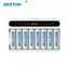 Bộ Sạc Beston C9024L 8 khe sạc nhanh Tự ngắt màn LCD thông minh, pin AA AAA nhiều loại tùy chọn