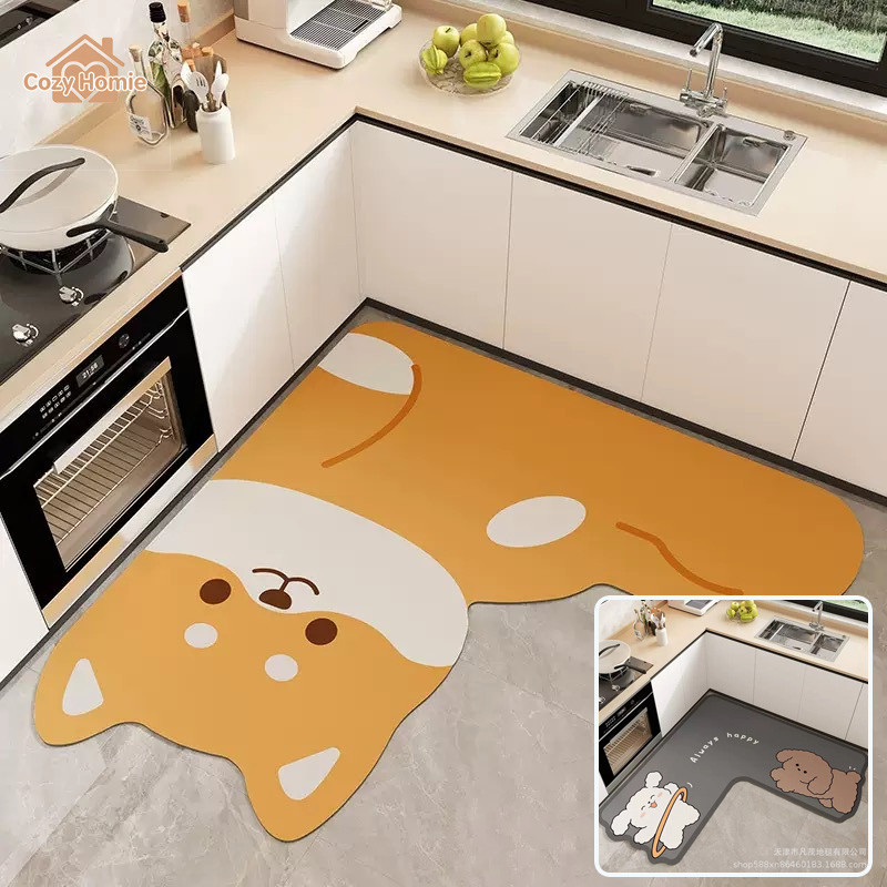 Thảm bếp chống trượt thấm nước thấm bụi bền dai dễ vệ sinh dùng nhà bếp phòng khách ngồi thiền