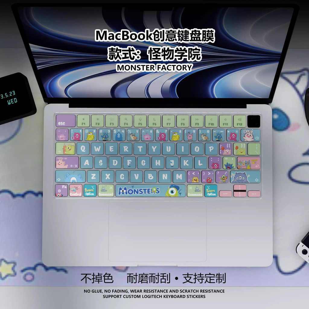 【bàn phím giấy mềm dán】Dành Cho Macbook Air / Macbook Pro M1 M2 M3 M4 M5 Phim Bảo Vệ Bàn Phím / Capybara Shin-chan Kuromi Loopy Micro Matte Giấy Mềm Bàn Phím Miếng Dán / Protetcor Khử Trầy Xước