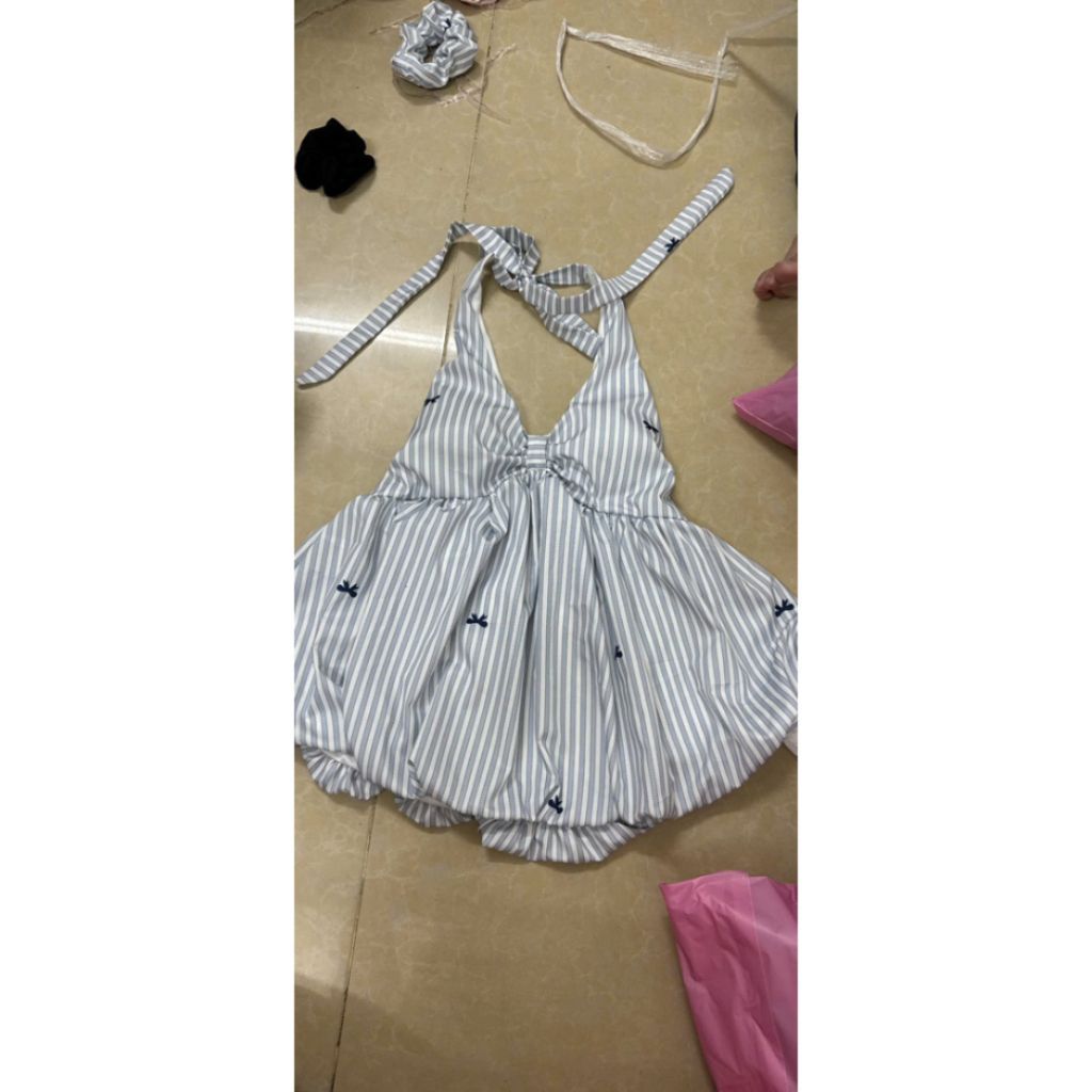 Áo yếm nữ bí ngô lưng bo thun( có mút) - Sam Botique N33