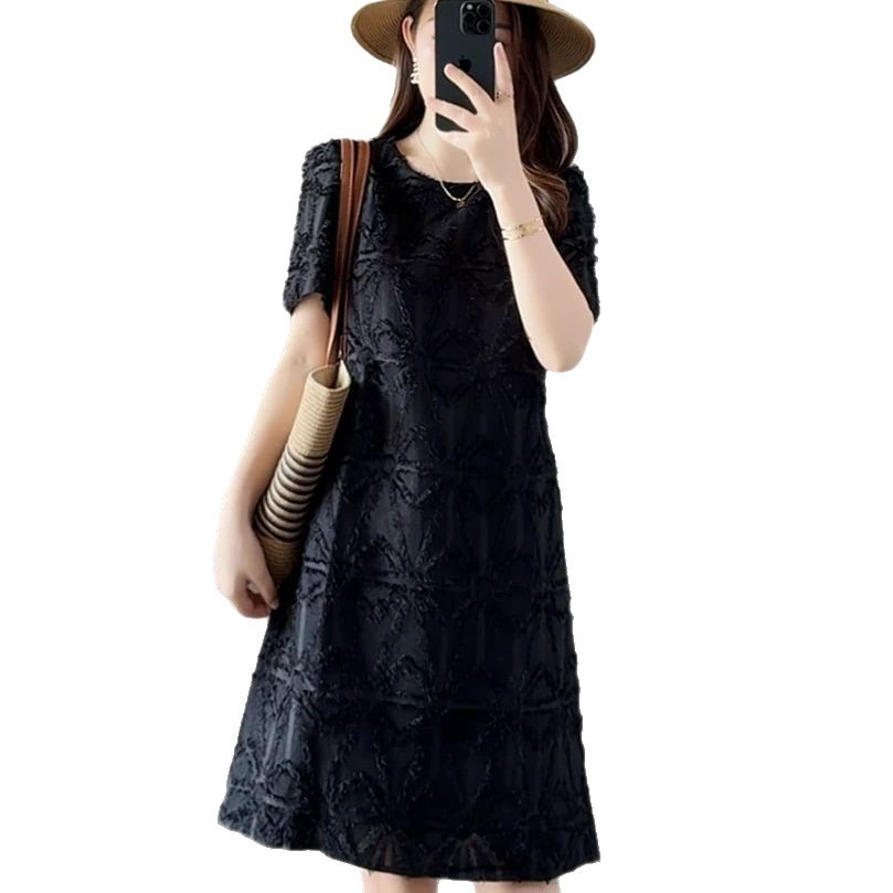 Đầm nữ mùa hè phong cách sang trọng nhẹ nhàng, kiểu dáng nhỏ gọn, thiết kế Pháp mới, có tua rua, ren