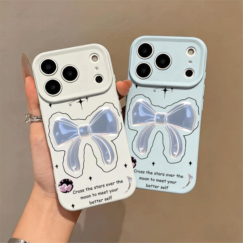 Mẫu nơ tinh thể sao phù hợp với vỏ điện thoại iPhone 17Air, silicon14/13/11Pro, model 16.