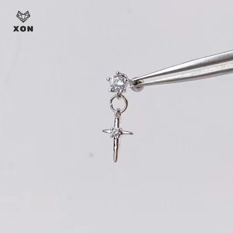 [Mina] Bông Tai Pha Lệ Zircon Sáng Cho Thanh Thiếu Niên Nữ, Thiết Kế Thoáng Mát