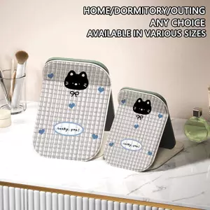 Mèo en xám Gương gấp gọn đm làm đẹp nữ sinh cao cấp không mờ