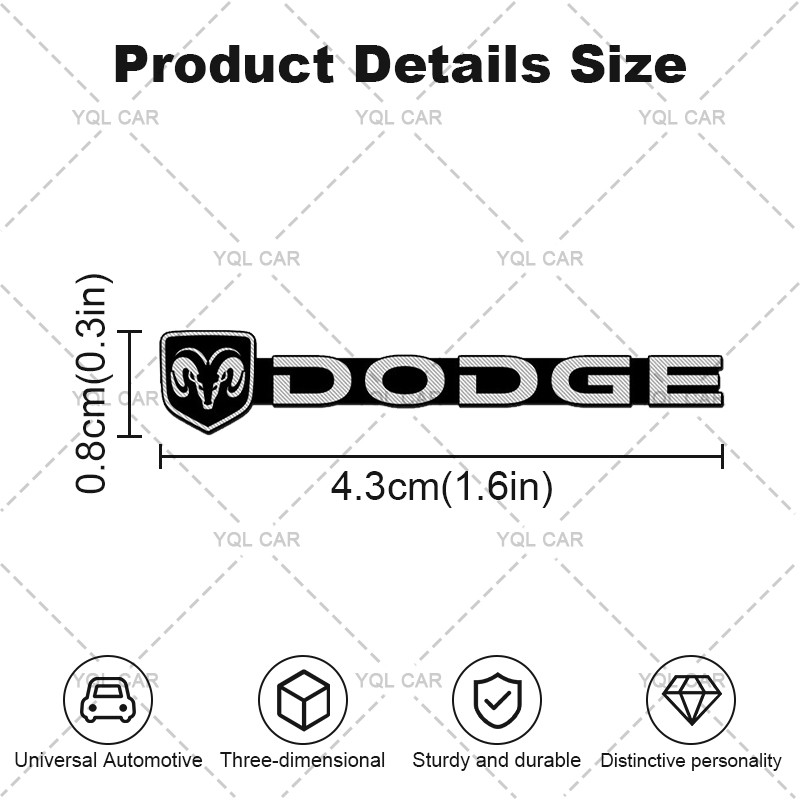 2 / 4 / 10 Chiếc 3D Logo Âm Thanh Xe Hơi Dán Loa Trang Trí Dải Miếng Dán Cho Dodge Challenger RAM 1500 Sạc Avenger