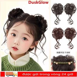 Băng Đô Quấn Tóc Giả Cho Bé DUSKGLOW, Vòng Tóc Hoa Chống Trơn Trượt, Phụ Kiện Tóc Dễ Thương Cho Trẻ Em, Phù Hợp Sinh Nhật Đầu Tiên